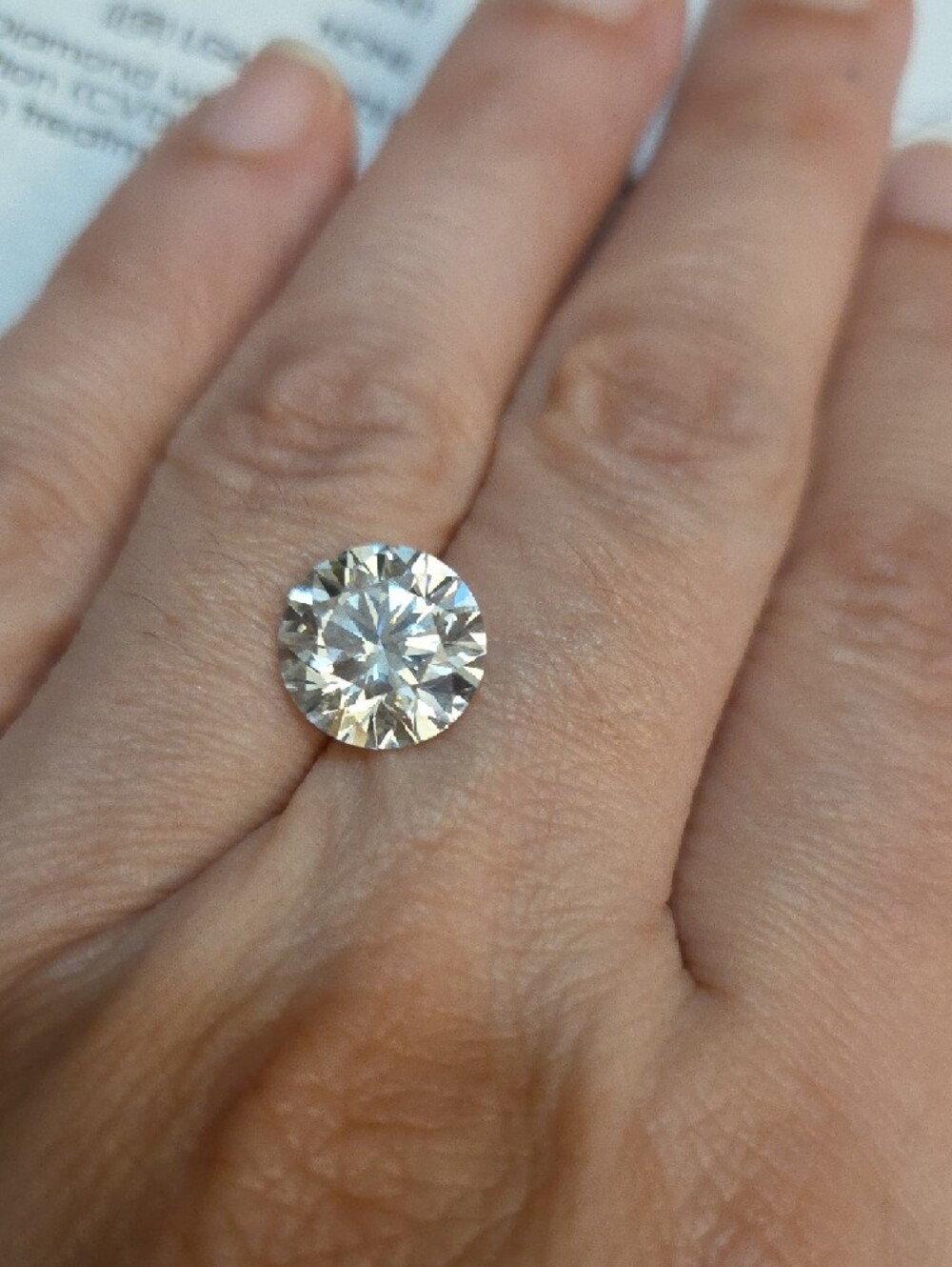 Loose Round Brilliant Cut Lab Diamond  4.03 I Color VS2 Clarity IGI Certificate - Picture 10 of 15